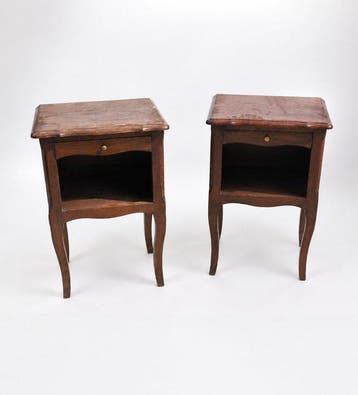 Nachtkastje - Hout, Messing, Antiek en Kunst