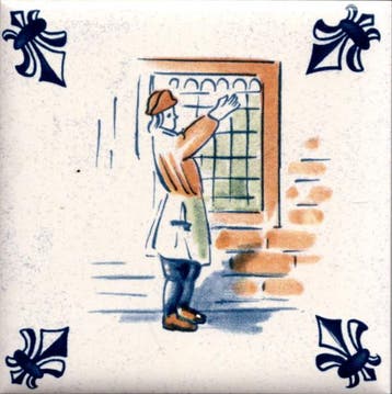 KLM Airline Business Class Delft Blue Tile Coaster - 75×75, Verzamelen, Verzenden, Zo goed als nieuw