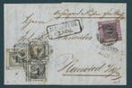 Baden 1851/1853 - Unieke frankaturcombinatie met 9 Kr en 1, Gestempeld