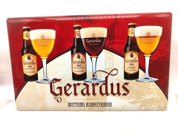 Reclamesign Birra Gerardus - Reclamebord - Metaal, Antiek en Kunst