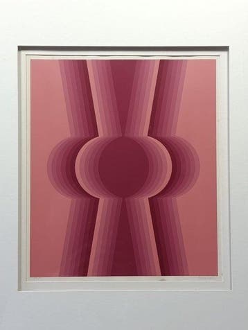 Dordevic Miodrag (1936) - Composition Op Art / Art Cinétique
