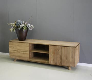 Teak TV meubel retro Amsterdam -  180 cmKasten, Ophalen of Verzenden, Nieuw