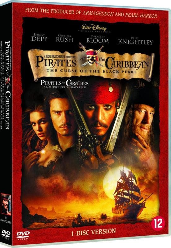Pirates of the Caribbean - the curse of the black pearl (dvd, Cd's en Dvd's, Dvd's | Actie, Zo goed als nieuw, Ophalen of Verzenden
