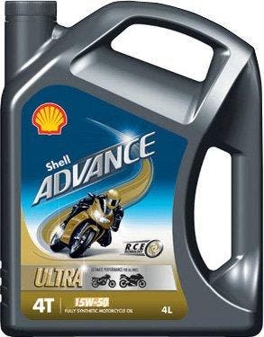 Shell Advance 4T Ultra 15W50 4 Liter, Ophalen of Verzenden