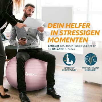 Fitness bal - Yoga bal - Pilates bal - Zwangerschapsbal - 85, Sport en Fitness, Verzenden, Zo goed als nieuw