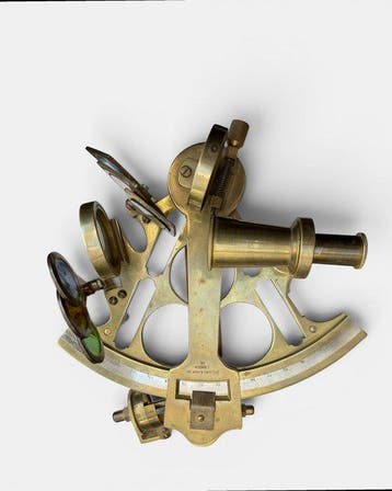 Vernier sextant - Messing, Zilver, Glas - Ryland & Son Ltd,
