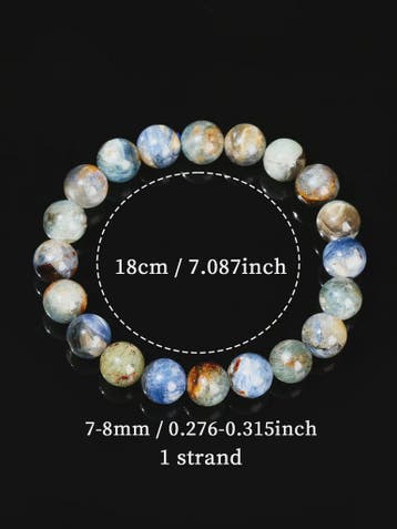 Natuurlijke Blauwe Kyanite Armband - Edelsteen Kralen uit Br, Verzenden, Nieuw