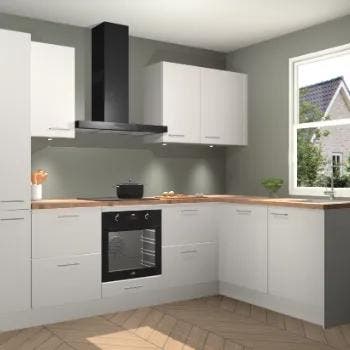 Zijdegrijze keuken Bazel 112810, Verzenden, Nieuw