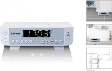 Radio - FM / AM - met Bluetooth - Keukenradio - Lenco - KCR-, Audio, Tv en Foto, Radio's, Verzenden, Zo goed als nieuw