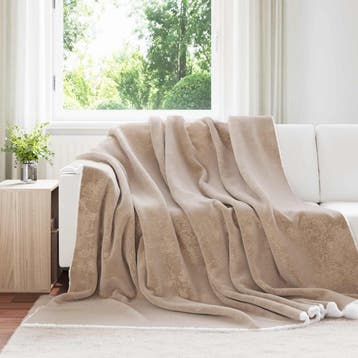 vidaXL plaid Camel 220 x 240 cm 2.67 kg Fleece, Verzenden, Nieuw, Bruin