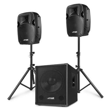 MAX MX700 2.1 Actieve Speakerset 700W met 12 inch Subwoofer, Ophalen of Verzenden, Nieuw