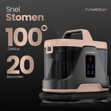 2dekans | FLOWSTEAM® 6-in-1 Stoomreiniger PRO -, Ophalen of Verzenden, Zo goed als nieuw