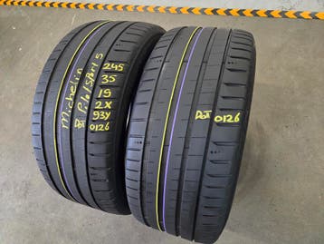 245/35/19 93Y MICHELIN PILOTSPORT5 ZOMERBANDEN 5MM PROFIELX2, Band(en), Personenwagen, Zomerbanden, Ophalen