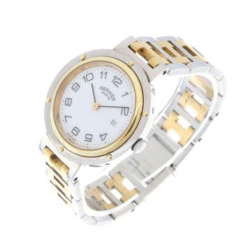 Hermès - Clipper Quartz Two-Tone Arabic Numerals Lady -, Nieuw