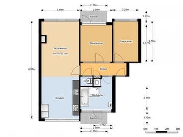 Te Huur 3 Kamer Appartement Generaal S.H. Spoorstraat In Dor, Dordrecht, Direct bij eigenaar, Appartement, Zuid-Holland