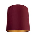 Velours lampenkap rood 40/40/40 met gouden binnenkant, Huis en Inrichting, Lampen | Lampenkappen, Verzenden, Nieuw, Rood, Classic-antique