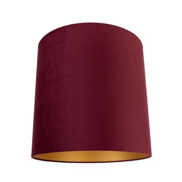 Velours lampenkap rood 40/40/40 met gouden binnenkant, Huis en Inrichting, Lampen | Lampenkappen, Verzenden, Nieuw, Rood, Classic-antique
