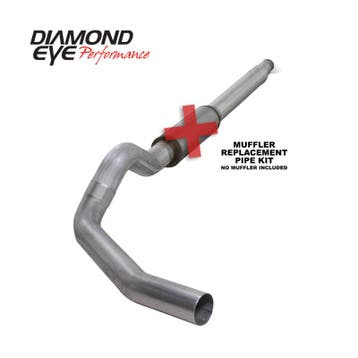 Diamond Eye KIT 5in Catback MFLR RPLCMENT PIPE Single AL:, Ophalen of Verzenden, Nieuw