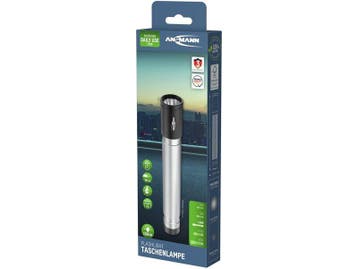 3x Zaklamp 150b 150 Lumen, Ansmann, zilver en zwart, Nieuw
