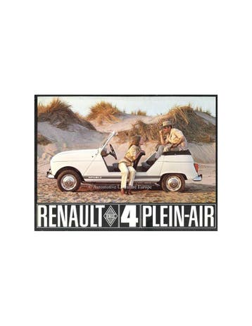 1986 RENAULT 4 PLEIN-AIR BROCHURE FRANS, Boeken, Auto's | Folders en Tijdschriften, Nieuw, Renault, Author