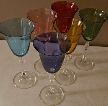 antica bottega veneta - Drinkservies (6) - luxe fijne kelken, Antiek en Kunst