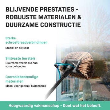 2dekans | VONROC Telescopische wasborstel – 6,50m - Incl., Ophalen of Verzenden, Gebruikt