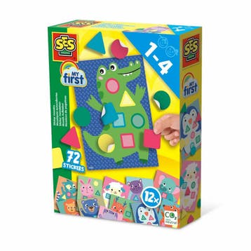 SES My first -  Sticker mozaïeken (Knutselpakketten), Kinderen en Baby's, Speelgoed | Educatief en Creatief, Verzenden, Nieuw