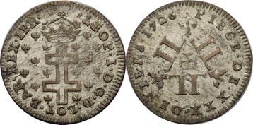 30 Deniers 1726, Frankreich-lothringen Leopold I 1690-1729, Verzenden