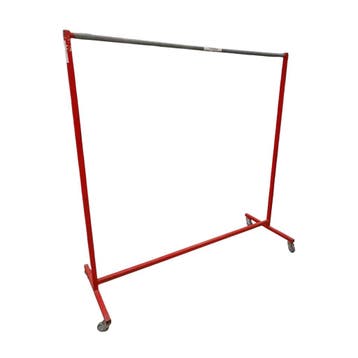 Verrijdbaar kledingrek confectierek rood, 169,5x170x60 cm,, Ophalen of Verzenden