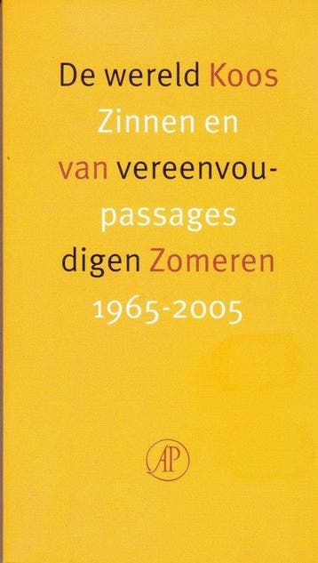 De wereld vereenvoudigen - K. van Zomeren 9789029562638, Boeken, Verzenden, Gelezen, K. van Zomeren