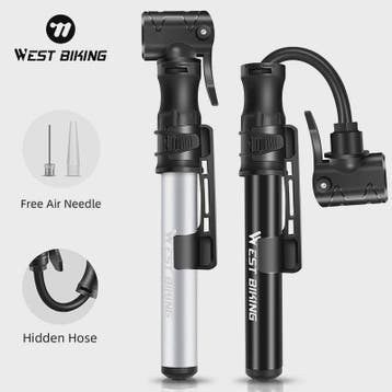 WEST BIKING Mini Fietspomp Aluminium Draagbaar - Schrader &, Verzenden, Nieuw