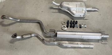 Complete uitlaat Einddemper + Middendemper + Voorpijp Opel Z, Verzenden, Nieuw