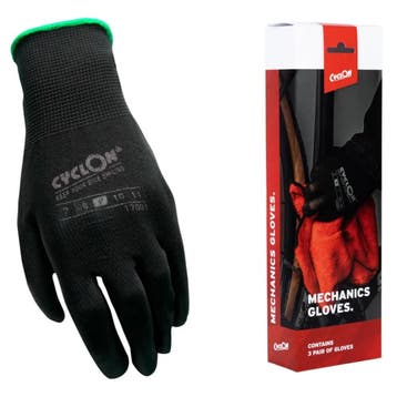 CyclOn Werkhandschoenen maat M.9 zwart groen set van 3 paar, Ophalen of Verzenden, Nieuw, Derailleur of Ketting