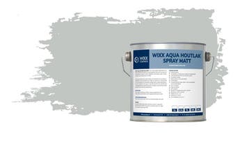 Wixx Aqua Houtlak Spray Matt RAL 7035 | Lichtgrijs 10L, Nieuw, Lak, Grijs, Verzenden
