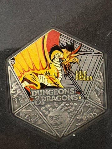 Wereld. Medal Dungeons and Dragons - Gold Dragon - Silver