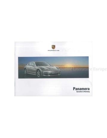 2010 PORSCHE PANAMERA GARANTIE & ONDERHOUD DUITS