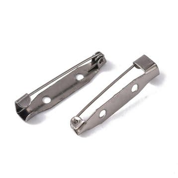 10 x metalen brochespelden 30 x 5 x 6 mm met 2 gaten hema..., Ophalen of Verzenden, Nieuw, Kraal