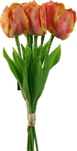 Tulpen Yellow Pink Zijden Merk: PURE 33 cm Bundel 5 stuks, Ophalen of Verzenden, Nieuw