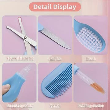 Baby Verzorgingsset 20 Delig met Nagelknipper, Borstel, Kam, Verzenden, Nieuw