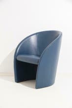 Gebruikte Poltrona Frau Intervista design fauteuils bruin, Receptie of Entree, Ophalen of Verzenden, Gebruikt, Stoel