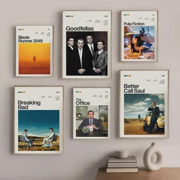 Iconische Film & TV Series Canvas Posters: Breaking Bad, Pul, Verzenden, Nieuw