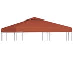 vidaXL Prieeldak 2-laags 310 g/m² 3x3 m terracottakleurig, Tuin en Terras, Partytenten, Verzenden, Nieuw