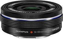Olympus 14-42 mm F3.5-5.6 ED EZ 37 mm filter (geschikt voor, Verzenden, Zo goed als nieuw, Macrolens