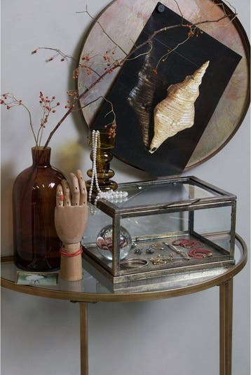 WOOOD Goddess Sidetable - Metaal - Antique Brass - 75x37x75, Verzenden, Nieuw
