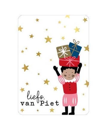 1x Wenskaart  Liefs van Piet (A6 wenskaarten, Kaarten), Ophalen of Verzenden, Nieuw