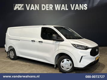 Ford Transit Custom | 2.0 TDCI 136pk L2H1 Euro6 Airco |, Gebruikt, Euro 6, Wit, Dealer onderhouden
