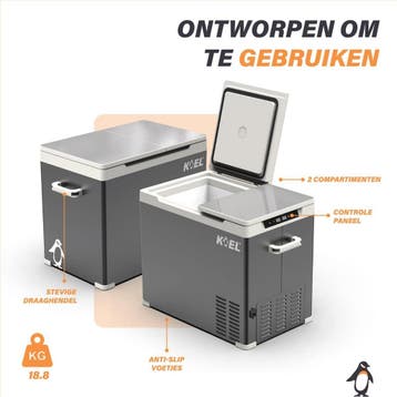 Koel Crate Dual 38 Compressor Koelbox Elektrisch 12V en 230, Caravans en Kamperen, Koelboxen, Ophalen of Verzenden, Gebruikt