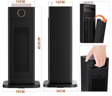2000W Keramische Ventilatorkachel met LED Vlam en Bevochtige, Verzenden, Nieuw