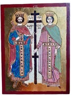 Icoon - Sint Konstantinos & Helen - Hout - Handgeschilderd -