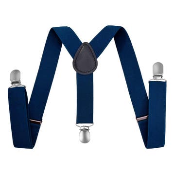 Fako Fashion - Kinder Bretels - Effen - 65cm - Kobalt Blauw, Verzenden, Nieuw